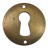 Antique Cast Bronze Keyhole Escutcheon - Circa 1900