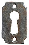 Antique Cast Iron Keyhole Escutcheon Plate by Mallory & Wheeler Co. - Circa 1876