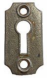 Antique Cast Iron Keyhole Escutcheon Plate by Sargent & Co. - Circa 1888
