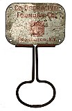 Antique Wall Mount Broom Holder "Red Cross Stoves & Ranges" - Rochester, NY- Circa 1900