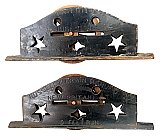 Pair of Antique Cast Iron "Hatfield" Sliding or Pocket Door Hangers or Sheaves by Russell & Erwin - Circa 1880
