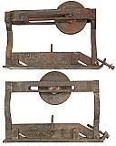 Antique Pair of "Lane's Parlor Door Co." Patent Steel Pocket or Sliding Door Hangers - Circa 1890