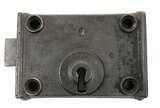 Antique Cast Iron Horizontal Rim Lock Made by Mallory & Wheeler Co - Circa 1880