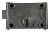 Antique Cast Iron Horizontal Rim Lock by Mallory & Wheeler