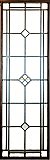 Antique Leaded Glass Window or Door Panel Circa 1925