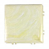 Antique Yellow Marble "Pittsburgh Interlock" Polystyrene Plastic Wall Tile - 4-1/4" x 4-1/4" - Sold Each