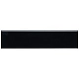 Battiscopa Glossy Black 3" x 13" Ceramic Wall Bullnose Trim Tile - Sold by the individual piece
