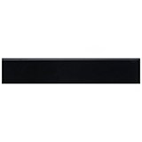 Battiscopa Glossy Black 3" x 17-3/4" Ceramic Wall Bullnose Trim Tile - Sold by the individual piece