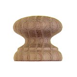 Oak Cabinet Knob - 1-3/8" Diameter