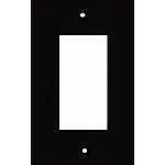 Matte Black Stamped Single GFCI Switchplate / Cover Plate