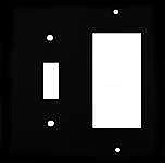 Smooth White Toggle / GFCI Switchplate, Stamped Steel