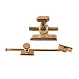 10" Casement Window Adjuster - Polished Lacquered Brass