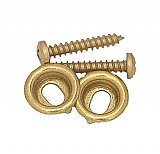 Window Stop Adjusters, Box of 100, Solid Brass - Lacquered