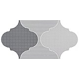 Arpeggio Rondo Provenzal Grey 6-1/4" x 12-3/4" Porcelain Floor & Wall Tile - Sold Per Case of 20 - 8.8 Sq. Ft.