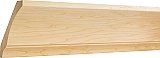 3/4" D x 5" H Poplar Contemporary Cove Crown Moulding - 24 Linear Feet