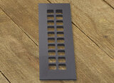 Square Grid Design Heat Grate or Register, 6 Finishes Available, 2-1/4" x 10" Duct Size