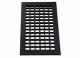 Square Grid Design Heat Grate or Register, 6 Finishes Available, 6" x 14" Duct Size