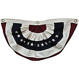 American Flag Bunting - Natural Color - Small 30" Wide