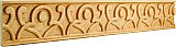 7/8" D x 4" H Maple Geometric Hand Carved Moulding - 8 Linear Feet