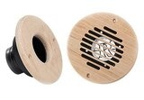 Unfinished Red Oak High Velocity HVAC Outlet or Grille - 5" Diameter