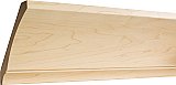 3/4" D x 6" H Hard Maple Contemporary Cove Crown Moulding - 24 Linear Feet