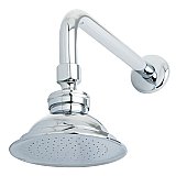 Kingston Brass P10CK Victorian Brass Showerhead with 12" Shower Arm Combo - Polished Chrome