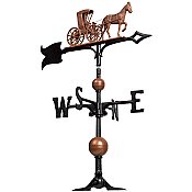30" Full Bodied Country Doctor Weathervane - Includes Roof Mounting Bracket - Gold and Black