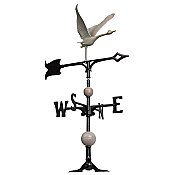 30" Full Bodied Goose Weathervane - Verdigris - Includes Roof Mounting Bracket