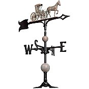 30" Full Bodied Country Doctor Weathervane - Includes Roof Mounting Bracket - Gold and Black