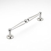 Atherton 8" on Center Pull with Backplates Polished Chrome