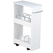 InterDesign White Wood Slimline Organizer