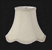 Fabric Lamp Shade, Mini Scallop Bell Shade