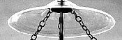 Hall lantern smoke plate, clear 11-1/4" diameter