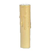 Gold Beeswax Candle Cover - Candelabra - 4" High