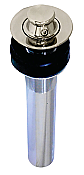 Lift and Turn Bathroom Sink Drain Without Overflow - Polished Nickel