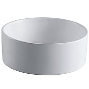 Fauceture Park Round Vessel Sink - White