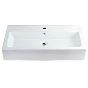 Fauceture Adelaide 32" x 17" Rectangular Vessel Sink - White