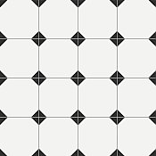 Chelsea Black 9-3/4" x 9-3/4" Porcelain Floor and Wall Tile - 16 Tiles Per Case - 10.88 Square Feet