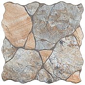 Canet Marron 17" x 17" Porcelain Floor & Wall Tile - Sold Per Case of 6 - 12.24 Sq. Ft.