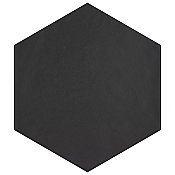Hexatile Matte Nero 7" x 8" Porcelain Tile - Sold Per Case of 25 - 7.67 Square Feet