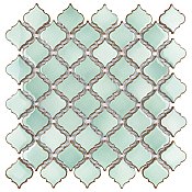 Hudson Tangier Mint Green 12-3/8" x 12-3/8" Porcelain Mosaic Tile -10 Sheets Per Case -11 Sq. Ft.
