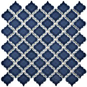 Hudson Tangier Denim Blue 12-3/8" x 12-3/8" Porcelain Mosaic Tile -10 Sheets Per Case -11 Sq. Ft.