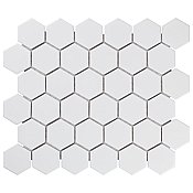 Metro 2" Hex Matte White Porcelain Mosaic - Per Case of 10 - 9.96 Square Feet
