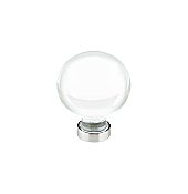 Bristol Clear Crystal Cabinet Knob, 1-1/4"