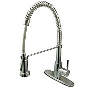Gourmetier GSY8881DL Concord Single-Handle Pre-Rinse Kitchen Faucet, Polished Chrome
