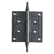 Victorian Cast Iron Door Hinge Pair 3.5" x 3.5"