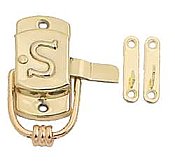 Hoosier "S" Latch - Polished Brass - Left