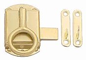 Hoosier Ring Latch - Polished Brass - Left