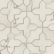 Istanbul Templar Shield Day with Day Cross 8-3/8" x 8-3/8" Porcelain Floor and Wall Tile - 36 Tiles Per Case - 6.37 Square Feet