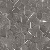Istanbul Templar Shield Night with Night Cross 8-3/8" x 8-3/8" Porcelain Floor and Wall Tile - 36 Tiles Per Case - 6.37 Square Feet